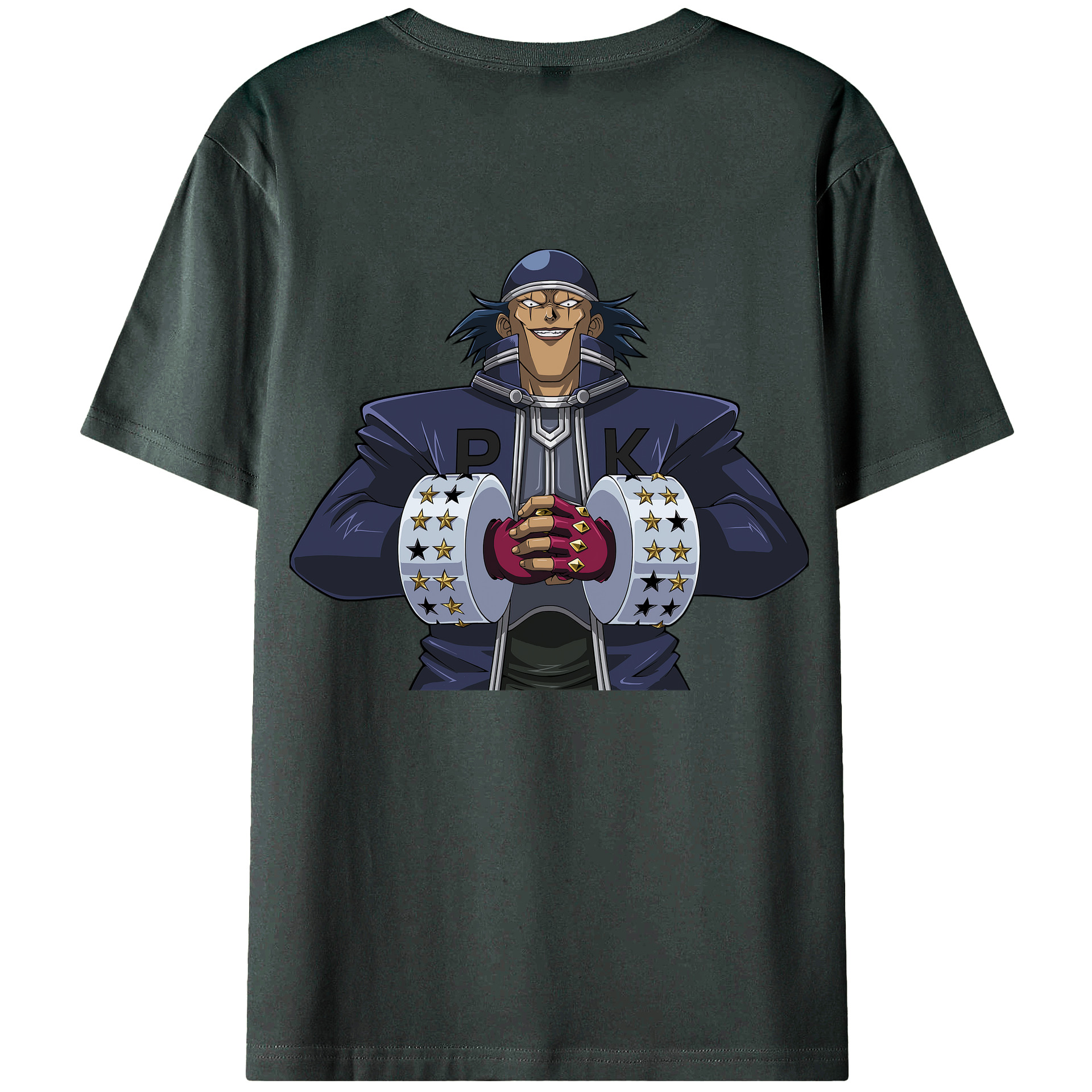 （画像用） 遊☆戯☆王 Yu-Gi-Oh! 綿100％ メンズ半袖Tシャツ（バックプリント） 通気性